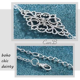 CanB Boho Moon Head chain Charm Vintage Hair Chain Festival Forehead Hair Jewelry Silver Gypsy Headpiece Hair Accessories for Women CanB Boho Moon Head chain Charm Vintage Hair Chain Festival Forehead Hair Jewelry Silver Gypsy Headpiece Hair Accessories for Women