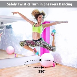 LAMANTOP Socks for Dancing on Smooth Floors,Dance Shoe Covers Over Shoes Socks for Dancer Women Men, Turns to Dance on Wood Floor