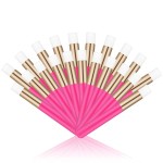 20 Pcs Hot Pink Lash Shampoo Brush Eyelash Extensions Supplies Cosmetic Brushes Peel Off Blackhead Brush Remover Tool Lash Cleanser Soft Brushes (20PC)