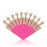 20 Pcs Hot Pink Lash Shampoo Brush Eyelash Extensions Supplies Cosmetic Brushes Peel Off Blackhead Brush Remover Tool Lash Cleanser Soft Brushes (20PC)