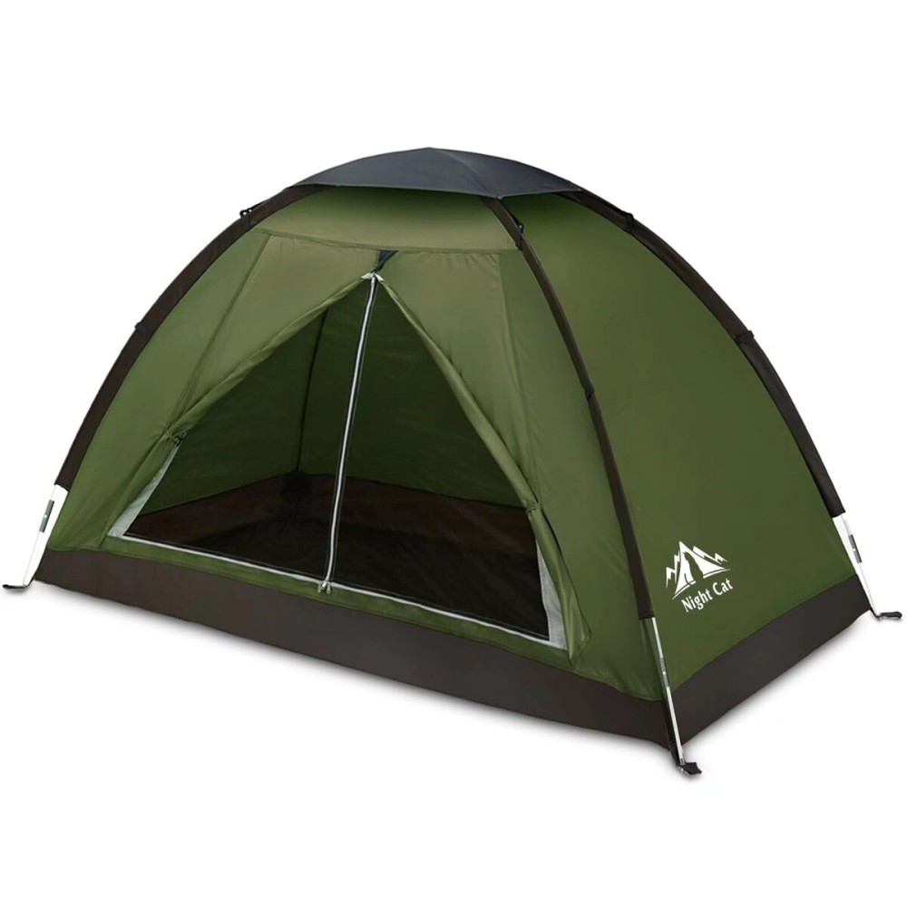Night Cat Backpacking Tent for One 1 to 2 Persons Lightweight Waterproof Camping Hiking Tent for Adults Kids Scouts Easy Setup Single Layer 2.2x1.2m Night Cat Backpacking Tent for One 1 to 2 Persons Lightweight Waterproof Camping Hiking Tent for Adults Kids Scouts Easy Setup Single Layer 2.2x1.2m