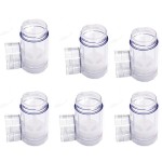 Clear Empty Plastic Round Deodorant Containers,Round Shape Bottom Filling Stick Deodorant Container Twist Up Stick Tube (C)