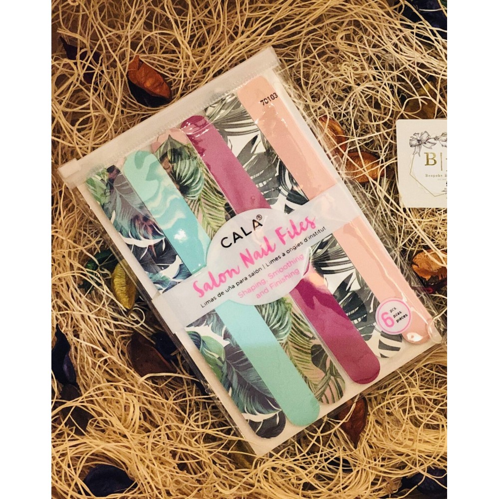 Cala Pink jungle nail files 6 count, 6 Count