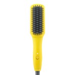 Drybar The Baby Brush Crush Mini Heated Straightening Brush, Corded Electric, Yellow