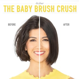 Drybar The Baby Brush Crush Mini Heated Straightening Brush, Corded Electric, Yellow