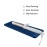 EIOKIT Silicone Heat Resistant Travel Mat Pouch for Hair Styling Tools (Navy Blue, 1 Pack)