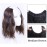 Medium Length 12 Wavy U-Shape Part Half Wig One Piece Clip in Hair Extension Medium Brown