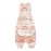 Woombie Grow with Me Baby Swaddle with Leggies, Watercolor Roses, 0-9 Months