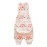Woombie Grow with Me Baby Swaddle with Leggies, Watercolor Roses, 0-9 Months