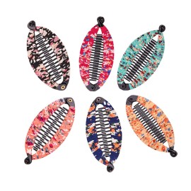 Fodattm Set of 6 Bohemia Style Wrapped Cloth Banana Hair Clip Hair Comb Hair Jaw Clips Plastic Fish Shape Hair Claw Hairgrip Hair Clincher for Women (Medium) Fodattm Set of 6 Bohemia Style Wrapped Cloth Banana Hair Clip Hair Comb Hair Jaw Clips Plastic Fish Shape Hair Claw Hairgrip Hair Clincher for Women (Medium)
