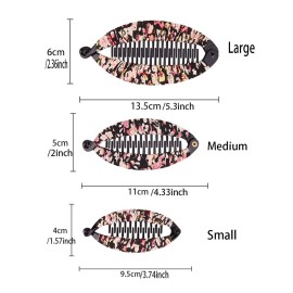 Fodattm Set of 6 Bohemia Style Wrapped Cloth Banana Hair Clip Hair Comb Hair Jaw Clips Plastic Fish Shape Hair Claw Hairgrip Hair Clincher for Women (Medium) Fodattm Set of 6 Bohemia Style Wrapped Cloth Banana Hair Clip Hair Comb Hair Jaw Clips Plastic Fish Shape Hair Claw Hairgrip Hair Clincher for Women (Medium)