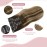 HUAYI Hair Extensions Real Human Hair Ombre Medium Brown with Caramel Blonde Balayage 120g 16 inch Highlights 100% Real Hair Extensions for Women Beauty Clip ins 4/27/4 Balayage Brown to Blonde