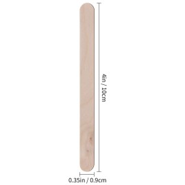 All Natural Wax Applicator Sticks Waxing Wood Body Spa Hair Eyebrow Removal Craft Sticks Applicator Spatula,4 Inch,200 Pieces.