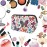 AJLTPA Cosmetic Bag Waterproof Neoprene Zipper Pouch Travel Portable Toiletry Makeup Bags Organizer Case for Women and Girls, Serape
