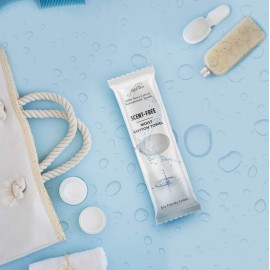 FabbPro Oshibori Moist Terry Cotton Refreshment Towels (25 Pack, 8 x 8 Inches) - White Pre-moistened Towels to Use Hot or Cold (Unscented)