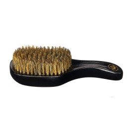 RED by KISS 360 Power Wave X Bow Wow Curved Palm Boar Brush 100% Natural Medium Soft Bristles (Club)