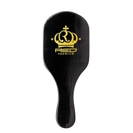 RED by KISS 360 Power Wave X Bow Wow Curved Palm Boar Brush 100% Natural Medium Soft Bristles (Club)