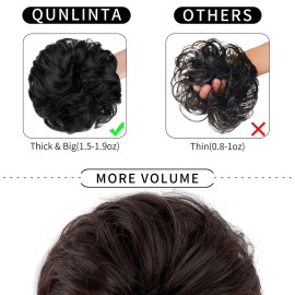 Messy Bun Hair Piece Hair Bun Thick Updo Scrunchies Hair Extensions Ponytail Hair Pieces for Women Girls Black&Dark Auburn Messy Bun Hair Piece Hair Bun Thick Updo Scrunchies Hair Extensions Ponytail Hair Pieces for Women Girls Black&Dark Auburn
