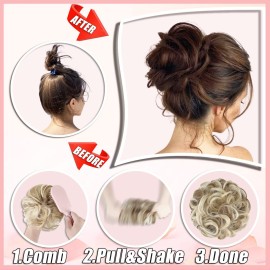 Messy Bun Hair Piece Hair Bun Thick Updo Scrunchies Hair Extensions Ponytail Hair Pieces for Women Girls Black&Dark Auburn Messy Bun Hair Piece Hair Bun Thick Updo Scrunchies Hair Extensions Ponytail Hair Pieces for Women Girls Black&Dark Auburn