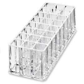 byAlegory (Set Of 2) Acrylic Makeup Brush Organizer 24 Space Storage w/Deep Slots For Cosmetic Beauty Brushes Refillable Container - Clear byAlegory (Set Of 2) Acrylic Makeup Brush Organizer 24 Space Storage w/Deep Slots For Cosmetic Beauty Brushes Refillable Container - Clear