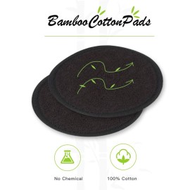 Reusable Makeup Remover Pads Black Washable - 10 Pack Organic Cotton Rounds for Face Eye with Laundry Bag, Facial Cleansing Cloth Towel, Make-Up Removal Wipes for All Skin Types Reusable Makeup Remover Pads Black Washable - 10 Pack Organic Cotton Rounds for Face Eye with Laundry Bag, Facial Cleansing Cloth Towel, Make-Up Removal Wipes for All Skin Types