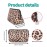 AJLTPA Cosmetic Bag Waterproof Neoprene Zipper Pouch Travel Portable Toiletry Makeup Bags Organizer Case for Women and Girls, Leopard