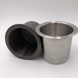 Pack of 1 Stainless Steel Drop-in Cup Drink Holder Poker Table Drink Holder (Black)