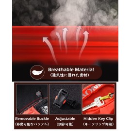 TRIWONDER Hydration Vest 2.5L Ultra Trail Running Backpack Hydration Pack Marathon Vest Lightweight Outdoor Hiking Cycling Daypack (Red-Orange - Only Vest, M/L - 35.4-40.2in)