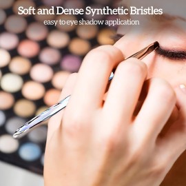 Kingtree Eyeshadow Makeup Brushes, 10PCS Crystal Brushes for Eye Makeup Premium Synthetic Bristles Eyeshadow Blending Crease Makeup Eye Brush Set, Professional Eyebrow Lip Make Up Tools Kingtree Eyeshadow Makeup Brushes, 10PCS Crystal Brushes for Eye Makeup Premium Synthetic Bristles Eyeshadow Blending Crease Makeup Eye Brush Set, Professional Eyebrow Lip Make Up Tools