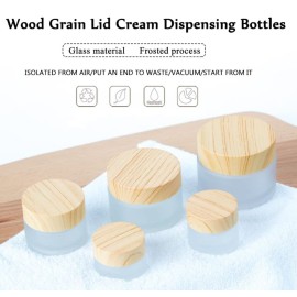 AKOAK 5g/10g/15g/30g/50g Reusable Glass Cream Bottle, Suitable for DIY, for Sampling Eye Shadow, Face Cream, Blush, Eye Cream, Sunscreen and Other Cosmetic Containers Bottle AKOAK 5g/10g/15g/30g/50g Reusable Glass Cream Bottle, Suitable for DIY, for Sampling Eye Shadow, Face Cream, Blush, Eye Cream, Sunscreen and Other Cosmetic Containers Bottle