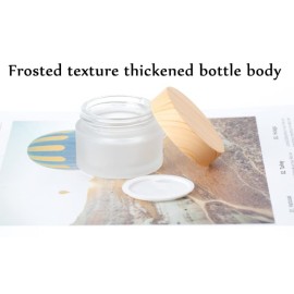 AKOAK 5g/10g/15g/30g/50g Reusable Glass Cream Bottle, Suitable for DIY, for Sampling Eye Shadow, Face Cream, Blush, Eye Cream, Sunscreen and Other Cosmetic Containers Bottle AKOAK 5g/10g/15g/30g/50g Reusable Glass Cream Bottle, Suitable for DIY, for Sampling Eye Shadow, Face Cream, Blush, Eye Cream, Sunscreen and Other Cosmetic Containers Bottle