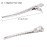 Alligator Hair Clips Metal Duck Bill Hair Clips for Styling - with Holes 3.5 inch Professional Sectioning Clips for Salon and Women Girls Accessories Silver