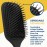 Giorgio Detangling Paddle Brush - Large Air Cushion Paddle Brush with Ball Tip Tourmaline Bristles - Anti Static Hair Care Tool for Men and Women, Wet or Dry - Black