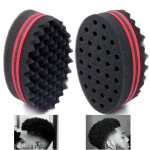 AIR TREE Magic Barber Sponge Brush Twist Hair For Wave,Dreadlock,Coils,Afro Curl As Hair Care Tool 2.8 IN Hole Diameter Suitable For Curly Hair (1 PCS) Small Holes