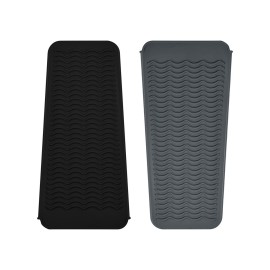 EIOKIT 2 Pack Silicone Heat Resistant Travel Mat Pouch for Straighteners, Curling Wands, Flat Irons, and Hot Hair Styling Tools