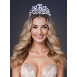 Victorian Clear White Austrian Rhinestone Crystal Tiara Crown With Hair Combs Princess Queen Headband Headpiece Jewelry Beauty Contest Birthday Bridal Prom Pageant T1505 (Rose Gold) Victorian Clear White Austrian Rhinestone Crystal Tiara Crown With Hair Combs Princess Queen Headband Headpiece Jewelry Beauty Contest Birthday Bridal Prom Pageant T1505 (Rose Gold)