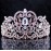 Victorian Clear White Austrian Rhinestone Crystal Tiara Crown With Hair Combs Princess Queen Headband Headpiece Jewelry Beauty Contest Birthday Bridal Prom Pageant T1505 (Rose Gold)