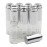 Ellbest 8Pcs 10 ml Clear Press Dropper Bottles, Empty Refillable Essential Oil Vials Perfume Cosmetic Container, Silver Cap