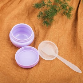 Sonku Travel Containers for Toiletries,Travel Containers Sets Plastic Cosmetic Makeup Jars 20ml /Per,Leak-proof Travel Accessories with Lid for Cosmetic Makeup Face Body Hand Cream (10 Pieces)