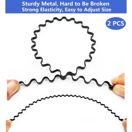 bodbop XINGZHE Metal Hair Band Men Headbands Womens Hair bands, Fashion Hair Hoop Wavy Spring Comb Headband Men Spiral Teeth Hair Accessories for Sports, 2PCS bodbop XINGZHE Metal Hair Band Men Headbands Womens Hair bands, Fashion Hair Hoop Wavy Spring Comb Headband Men Spiral Teeth Hair Accessories for Sports, 2PCS