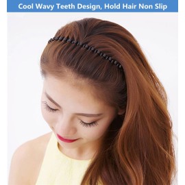 bodbop XINGZHE Metal Hair Band Men Headbands Womens Hair bands, Fashion Hair Hoop Wavy Spring Comb Headband Men Spiral Teeth Hair Accessories for Sports, 2PCS bodbop XINGZHE Metal Hair Band Men Headbands Womens Hair bands, Fashion Hair Hoop Wavy Spring Comb Headband Men Spiral Teeth Hair Accessories for Sports, 2PCS