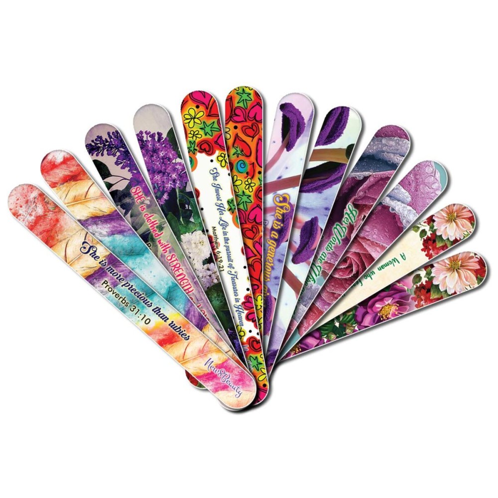 Christian Emery Board - Virtuous Woman (12-Pack) - Nail Spa Party Favors Supplies - Best Stocking Stuffers Gift for Girls Women Kids Mom Girlfriend - Manicure Pedicure Christian Emery Board - Virtuous Woman (12-Pack) - Nail Spa Party Favors Supplies - Best Stocking Stuffers Gift for Girls Women Kids Mom Girlfriend - Manicure Pedicure