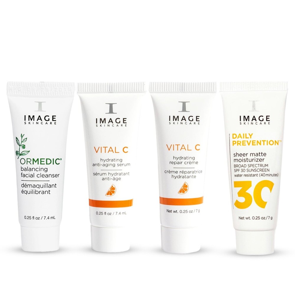 IMAGE Skincare, Five Star Favorites Introductory Skin Care 4 Step Regimen Set for Brighter, Healthier Looking Skin, Discovery Size IMAGE Skincare, Five Star Favorites Introductory Skin Care 4 Step Regimen Set for Brighter, Healthier Looking Skin, Discovery Size
