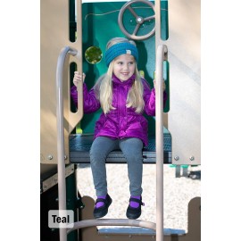 Funky Junque Toddler Girls Winter Head Wrap Ear Warmer Headband Soft Knit Fleece Lined Black/Purple/Orange/Teal Ages 1-6