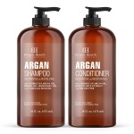 Botanic Hearth Argan Oil Shampoo And Conditioner Set | 16 Fl Oz Each With Keratin, Restorative & Moisturizing, Sulfate Free | All Hair Types & Color Treated Hair, Men And Women | (Packaging May Vary)