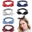 DINPREY Hairband 6 Pack - Elastic Paisley Bandana Headwraps with Rabbit Ear Bow, Cotton Spandex Stretchy Headbands for Women, Hair Accessory for Hair Styling, Yoga, Jogging - 6 Colors