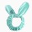 Linsiter Face Washing Headband Green, Elastic Hair Band Rabbit Ear Shape Makeup Headband Soft Coral Fleece Hairlace, 1pcs