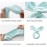Linsiter Face Washing Headband Green, Elastic Hair Band Rabbit Ear Shape Makeup Headband Soft Coral Fleece Hairlace, 1pcs