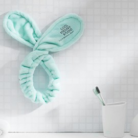 Linsiter Face Washing Headband Green, Elastic Hair Band Rabbit Ear Shape Makeup Headband Soft Coral Fleece Hairlace, 1pcs Linsiter Face Washing Headband Green, Elastic Hair Band Rabbit Ear Shape Makeup Headband Soft Coral Fleece Hairlace, 1pcs