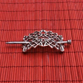 Viking Knot Hair Clips Alloy Retro Hair Slide Barrettes Hair for Long Hair